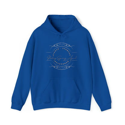 Custom "Signed, Stamped, Delivered Notary Signing Agent" Graphic Unisex Heavy Blend Hooded Sweatshirt