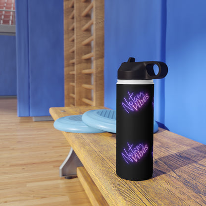 Insulated, Graphic, Stainless Steel Water Bottle, Standard Lid