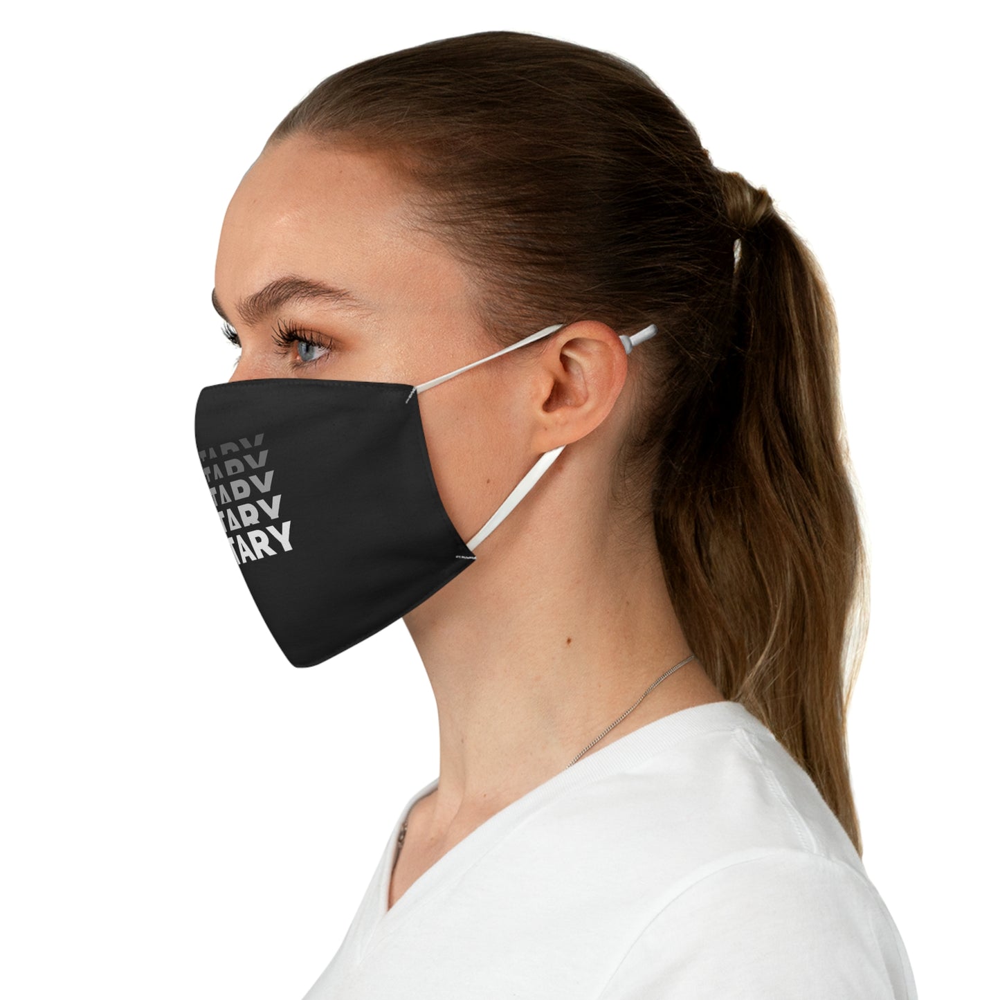 Notary, Black Fabric Face Mask