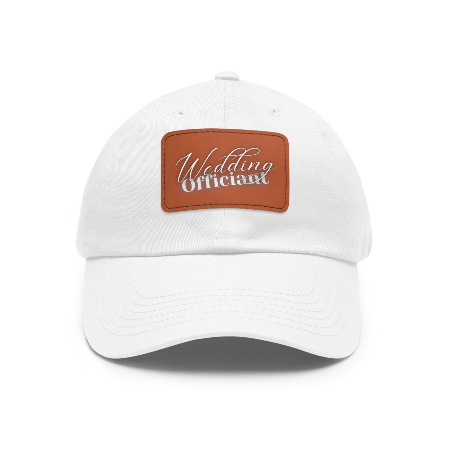 Dad Hat with Leather Patch (Rectangle)