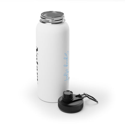 Custom "Notary Signing Agent" - Stainless Steel Water Bottle, Sports Lid