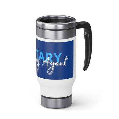 Stainless Steel Travel Mug with Handle, 14oz