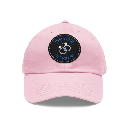 Dad Hat with Leather Patch (Round)