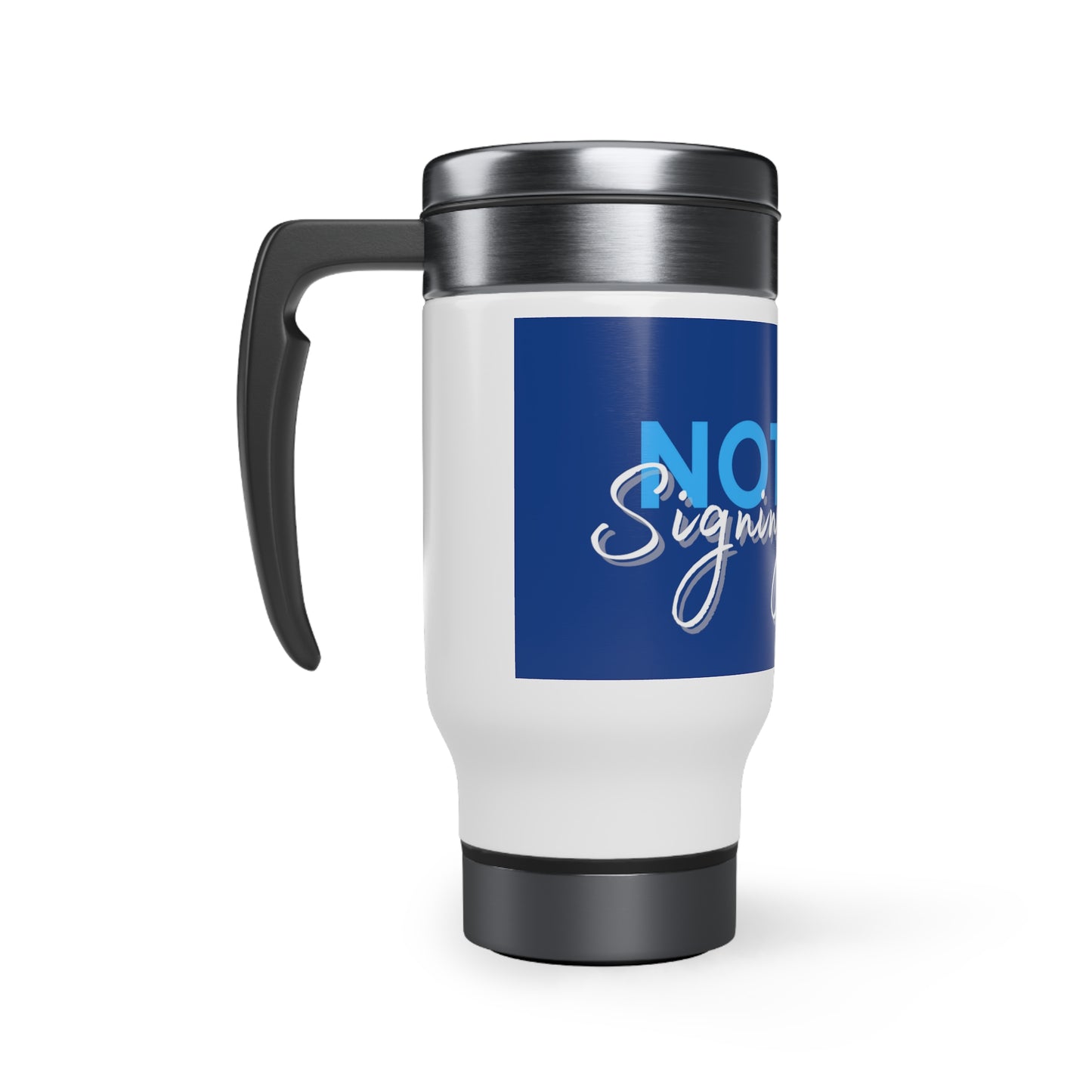 Stainless Steel Travel Mug with Handle, 14oz