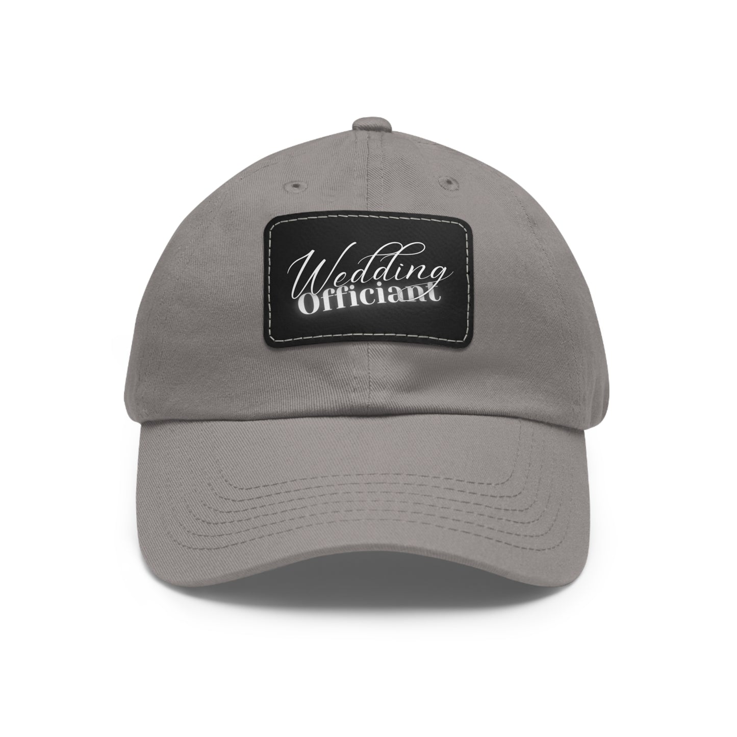 Dad Hat with Leather Patch (Rectangle)