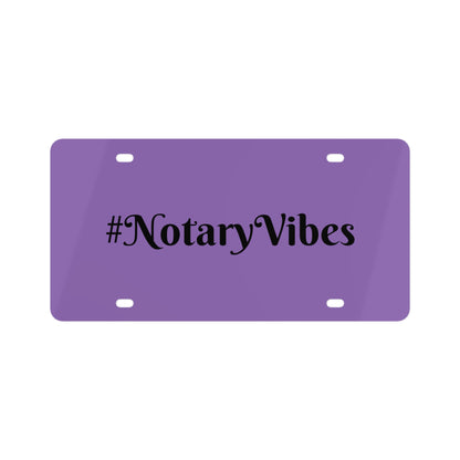 Hashtag "#NotaryVibes" License Plate