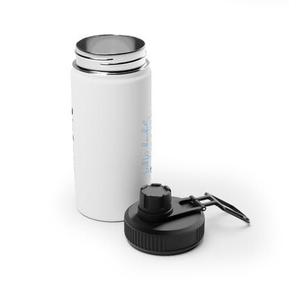 Custom "Notary Signing Agent" - Stainless Steel Water Bottle, Sports Lid