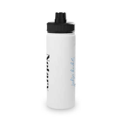 Custom "Notary Signing Agent" - Stainless Steel Water Bottle, Sports Lid