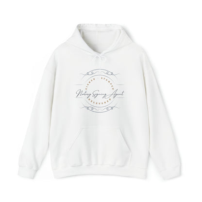 Custom "Signed, Stamped, Delivered Notary Signing Agent" Graphic Unisex Heavy Blend Hooded Sweatshirt