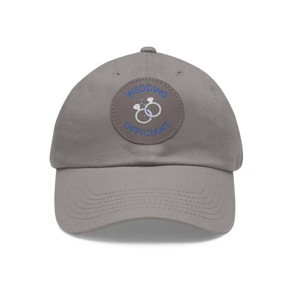 Dad Hat with Leather Patch (Round)