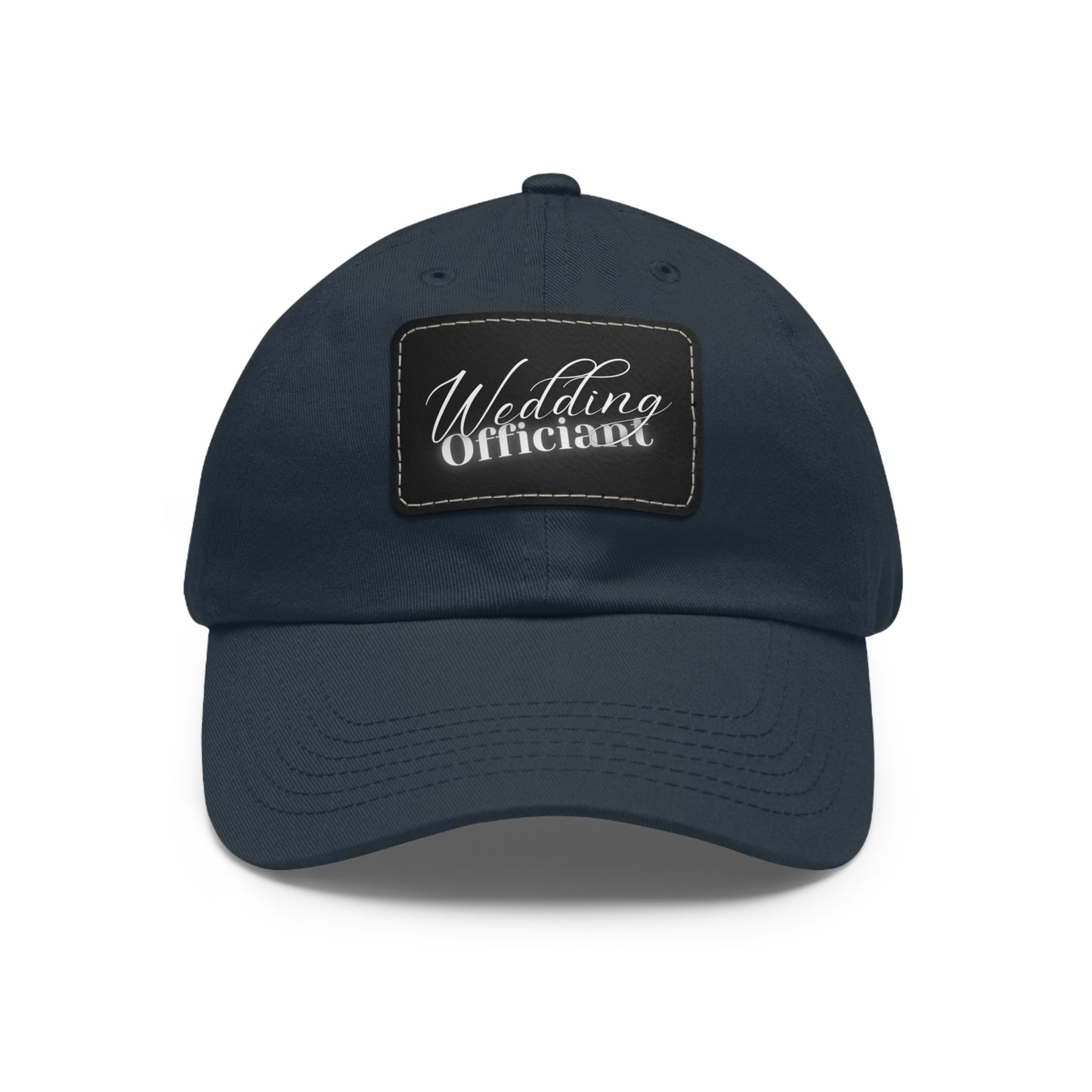 Dad Hat with Leather Patch (Rectangle)