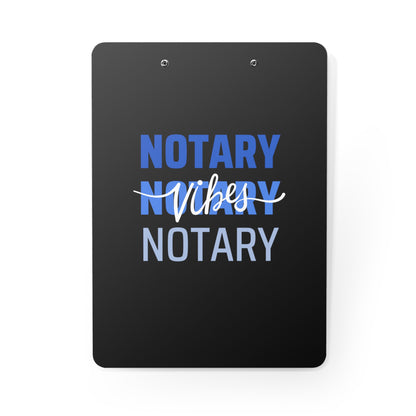 Custom, Dual-Sided - Graphic "Notary Vibes" Clipboard