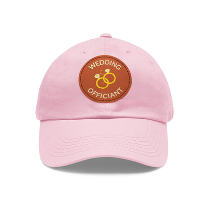 Dad Hat with Leather Patch (Round)