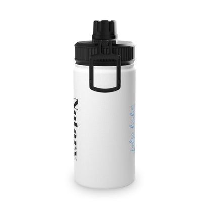 Custom "Notary Signing Agent" - Stainless Steel Water Bottle, Sports Lid