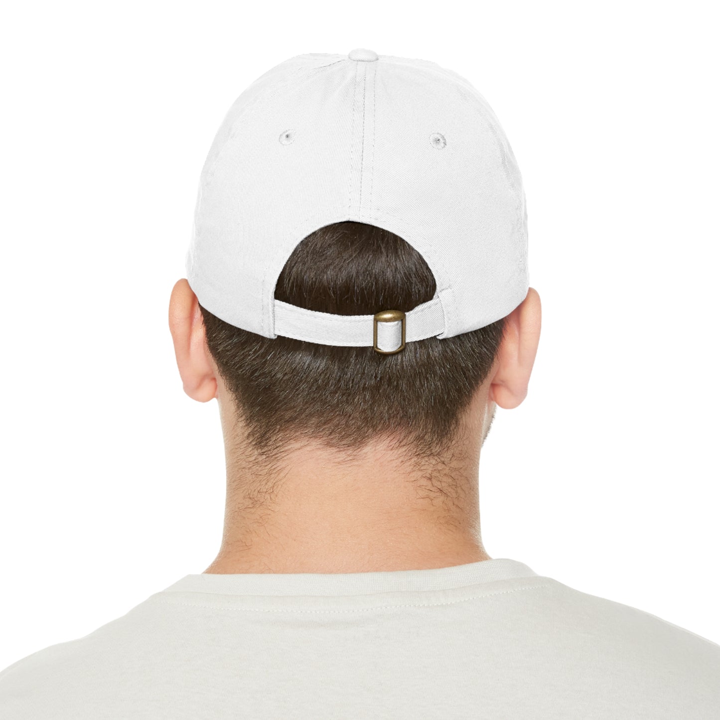 Dad Hat with Leather Patch (Rectangle)