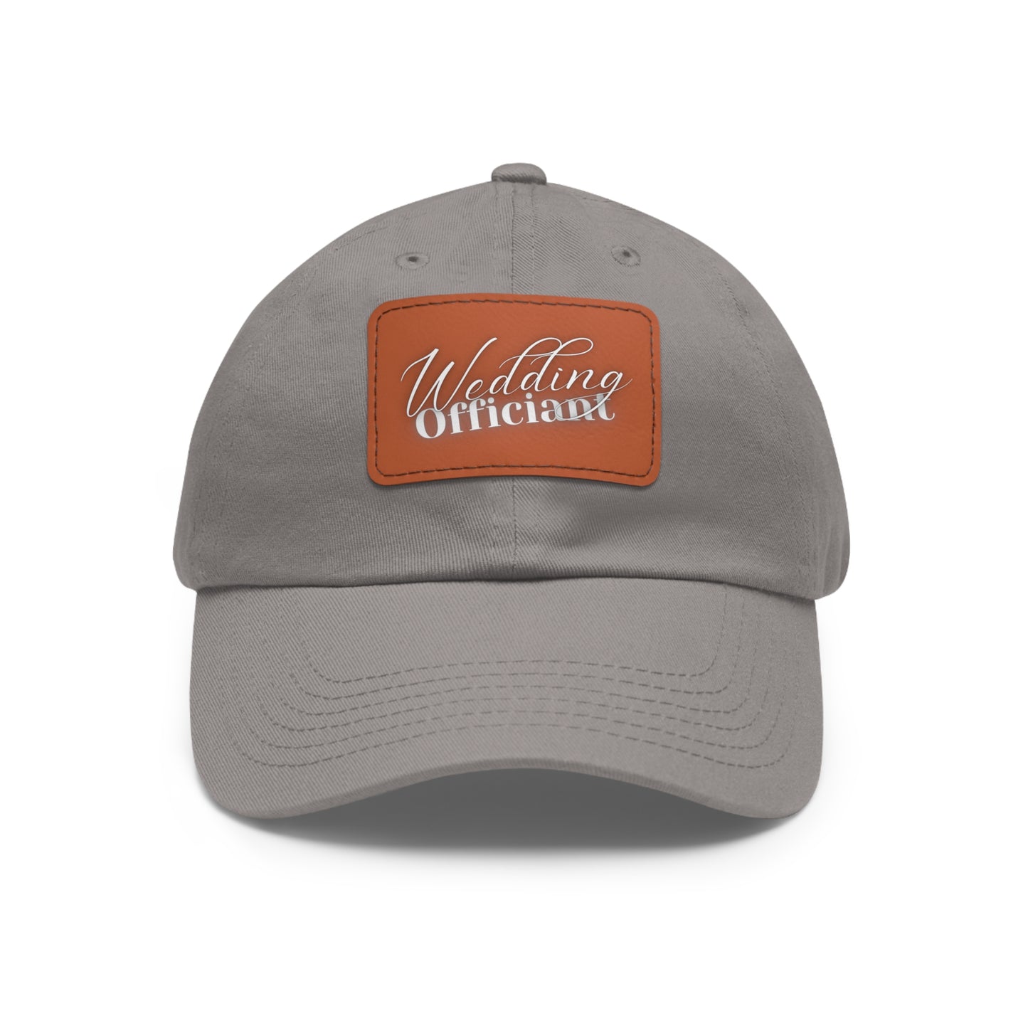 Dad Hat with Leather Patch (Rectangle)