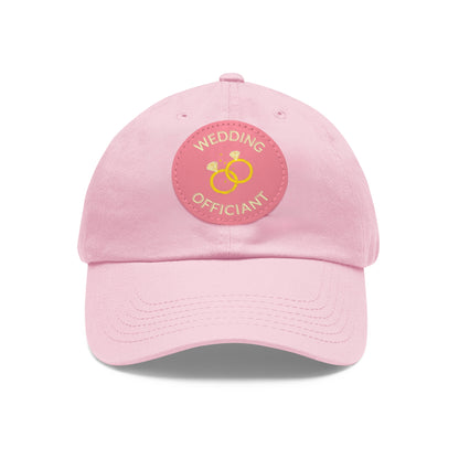 Dad Hat with Leather Patch (Round)