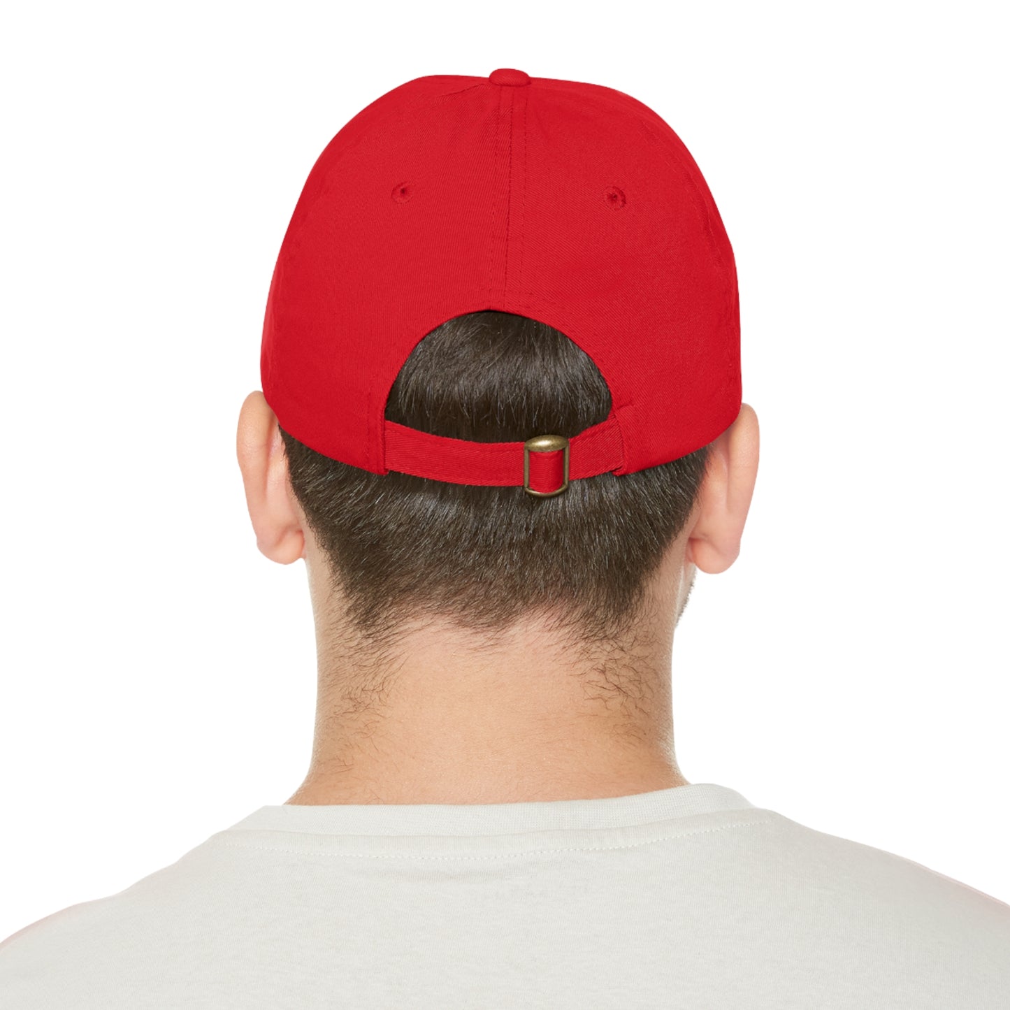 Dad Hat with Leather Patch (Rectangle)